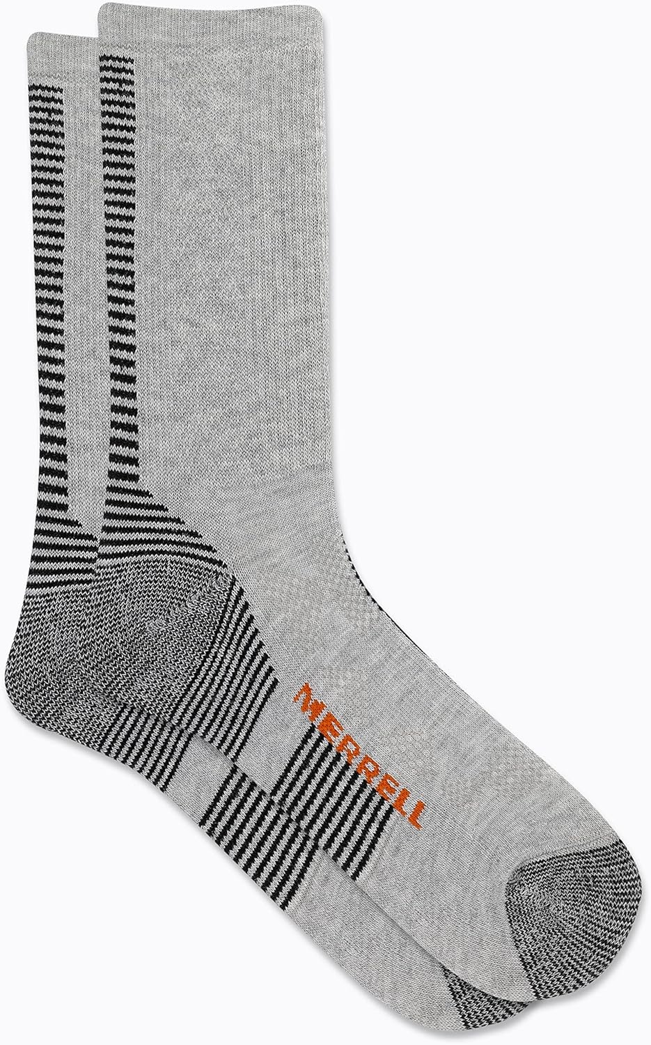 image:imageMerrell mens and womens Moab Speed Lightweight Hiking Crew Socks1 PairUnisex Sustainable Coolmax EcoMade Gray Heather MediumLarge