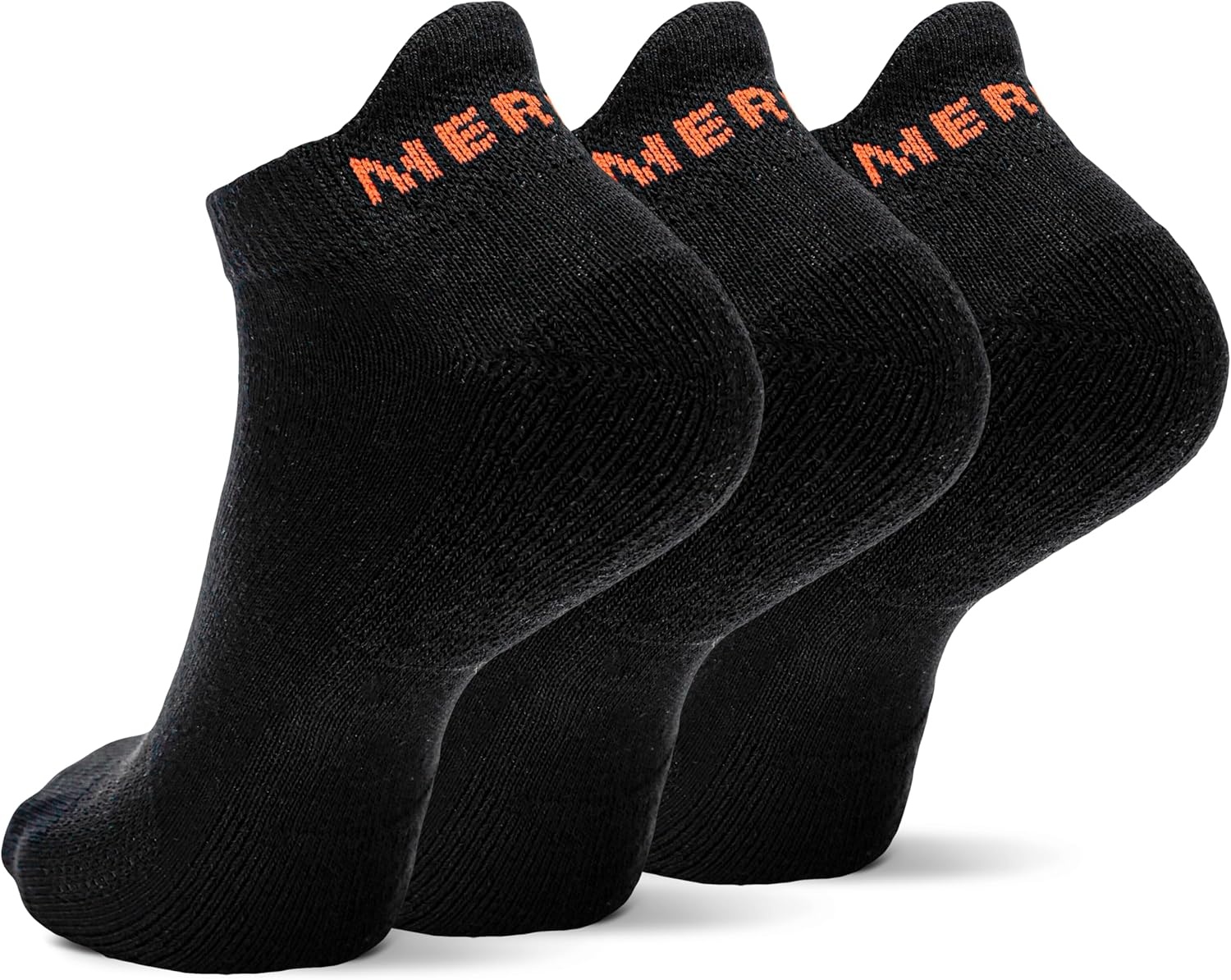 image:imageMerrell unisexadult Mens and Womens Cushioned Cotton Low Cut Tab Socks 3 amp 6 Pairs Breathable Mesh Comfort ZonesBlack