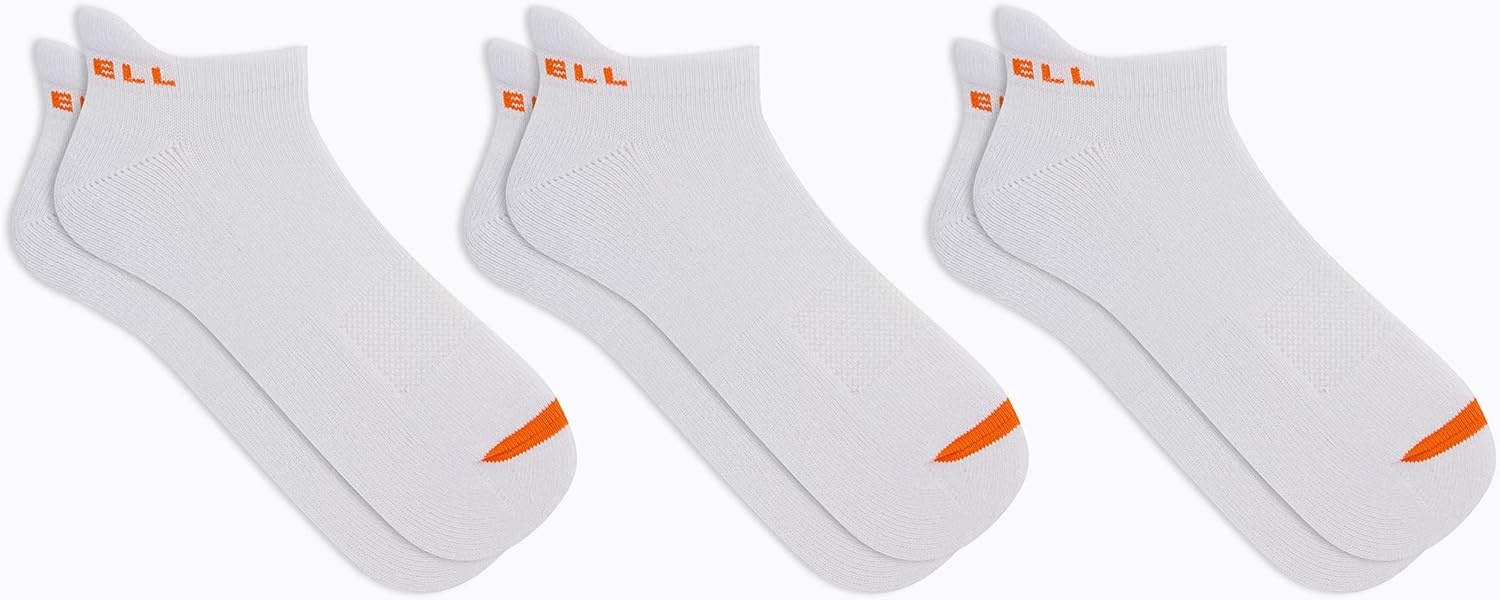 image:imageMerrell unisexadult Mens and Womens Cushioned Cotton Low Cut Tab Socks 3 amp 6 Pairs Breathable Mesh Comfort ZonesWhite 6 Pairs