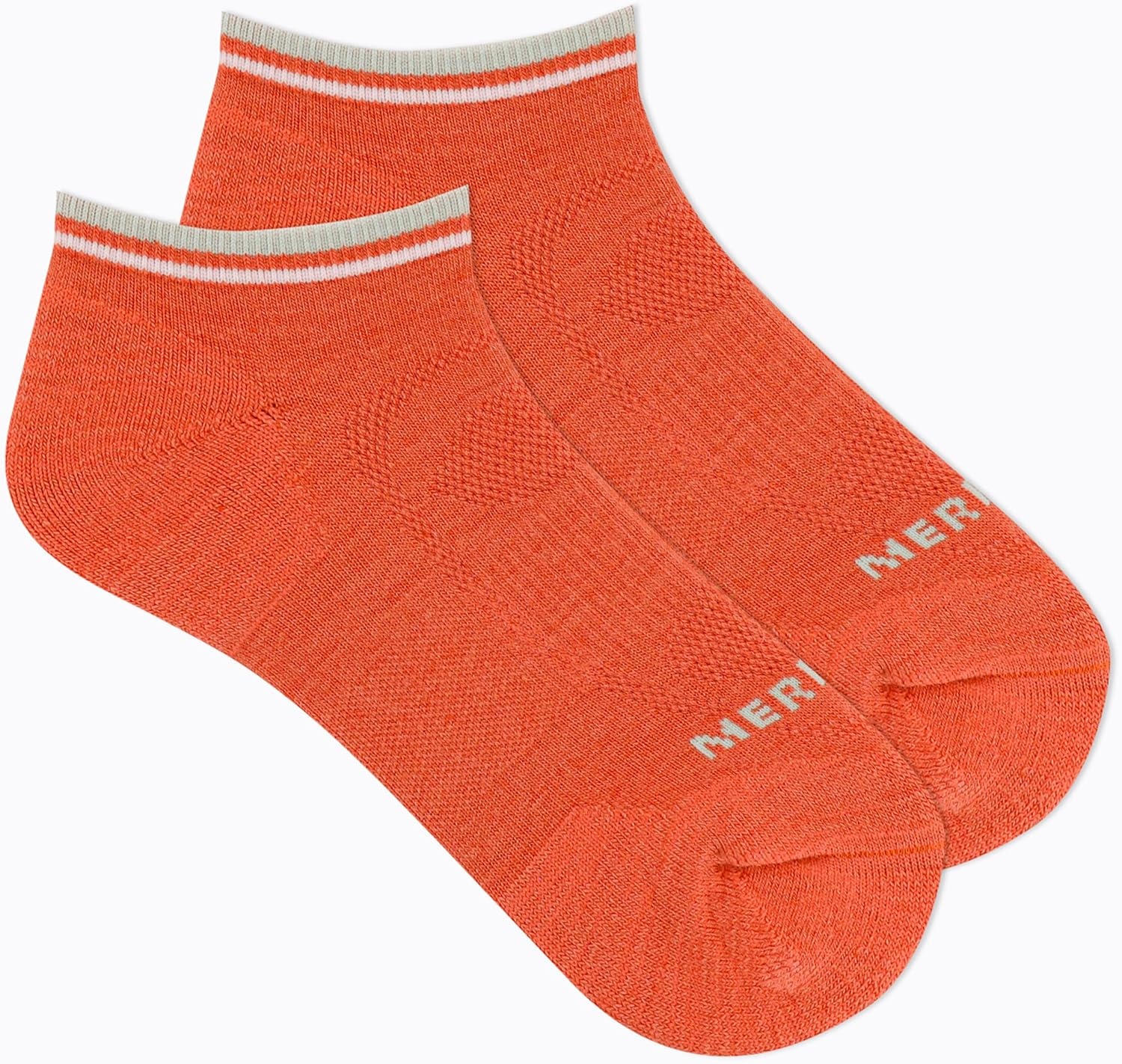 image:imageMerrell womens 1 Pack Zoned Low Cut Light Hiker Hiking Socks OnyxCoral