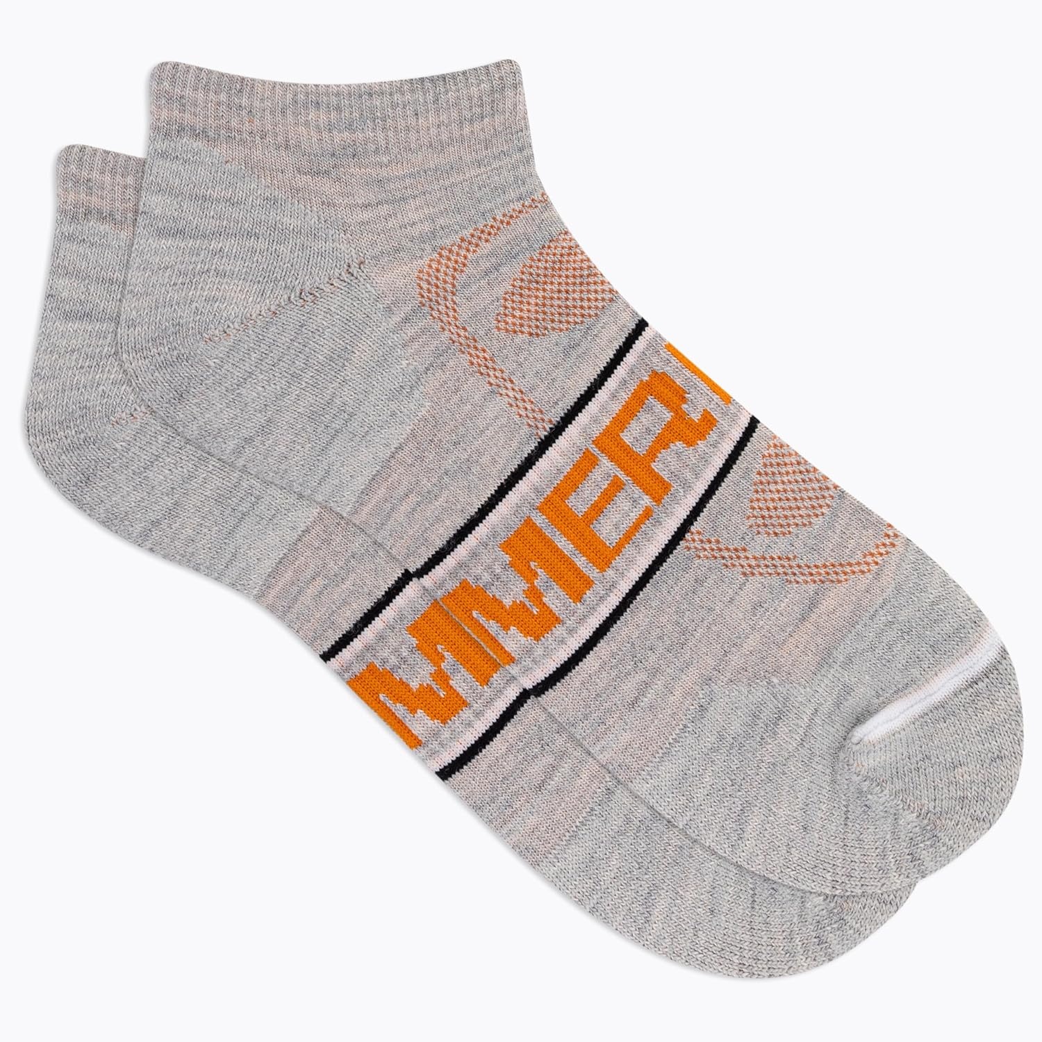 image:imageMerrell womens 1 Pack Zoned Low Cut Light Hiker Hiking Socks OnyxGray