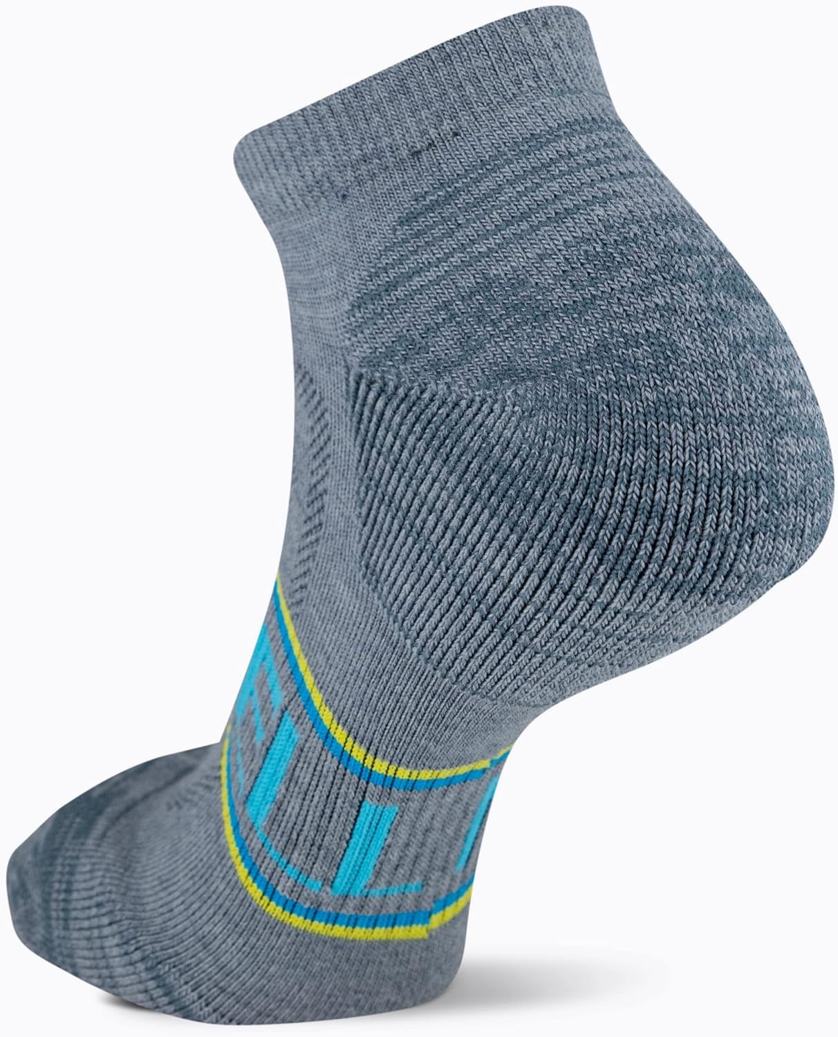 image:imageMerrell womens 1 Pack Zoned Low Cut Light Hiker Hiking Socks OnyxGrayBlue