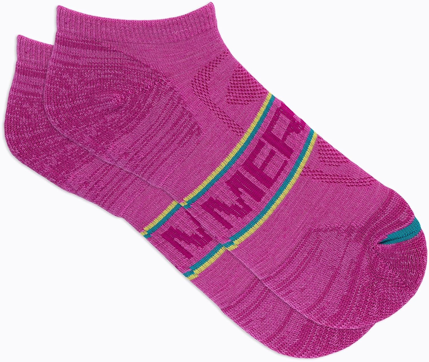 image:imageMerrell womens 1 Pack Zoned Low Cut Light Hiker Hiking Socks OnyxPink