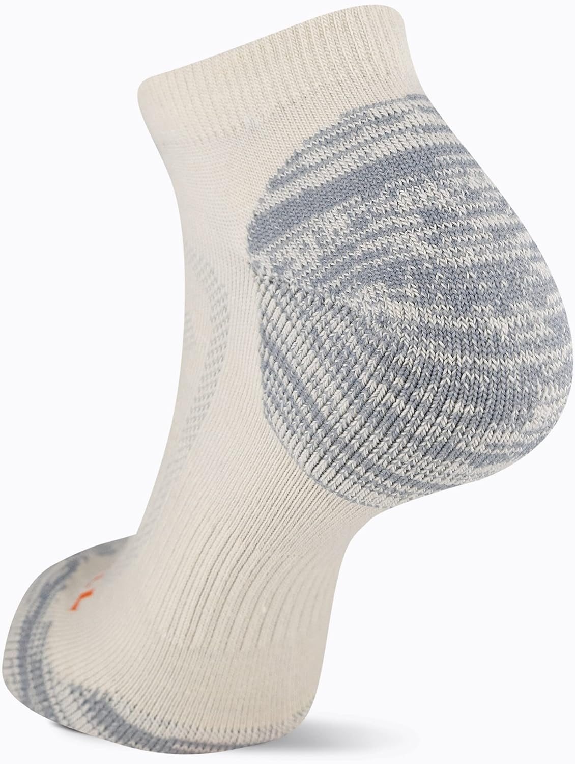 image:imageMerrell womens 1 Pack Zoned Low Cut Light Hiker Hiking Socks OnyxWhisper White