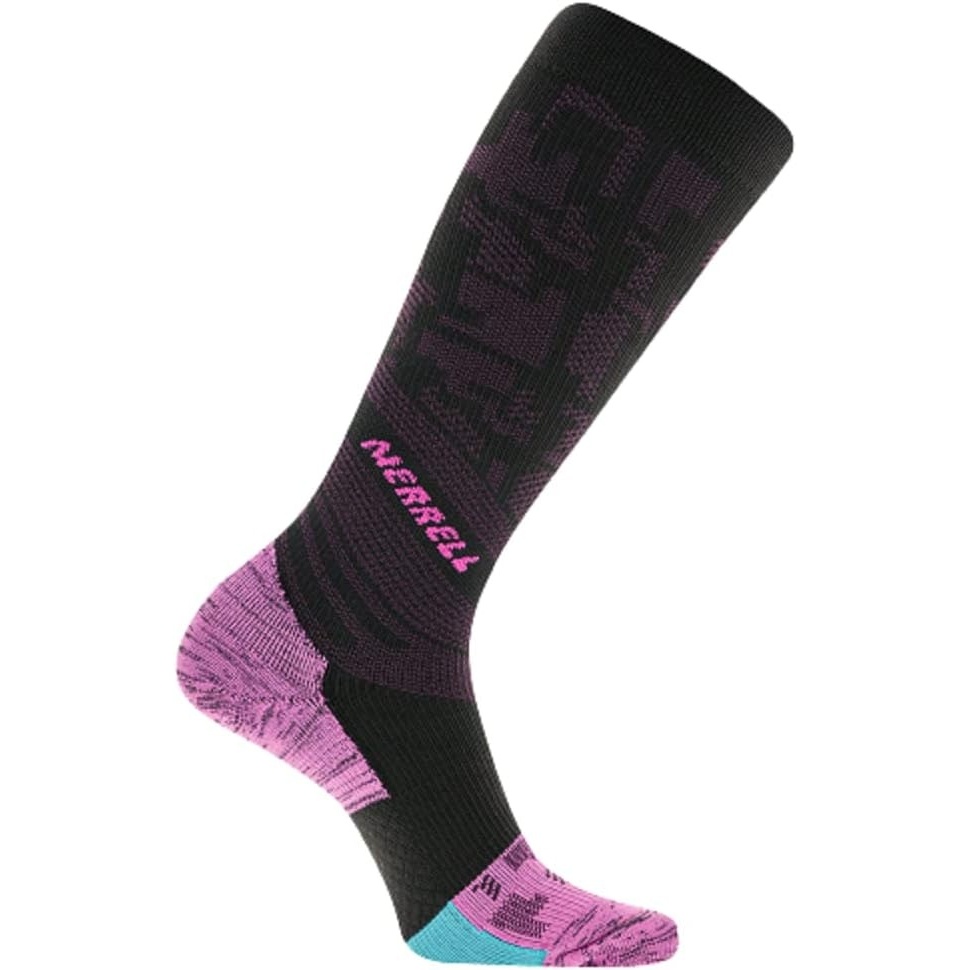 image:imageMerrell Unisex Adult Trail Running Compression Over the Calf SocksBlack Pink