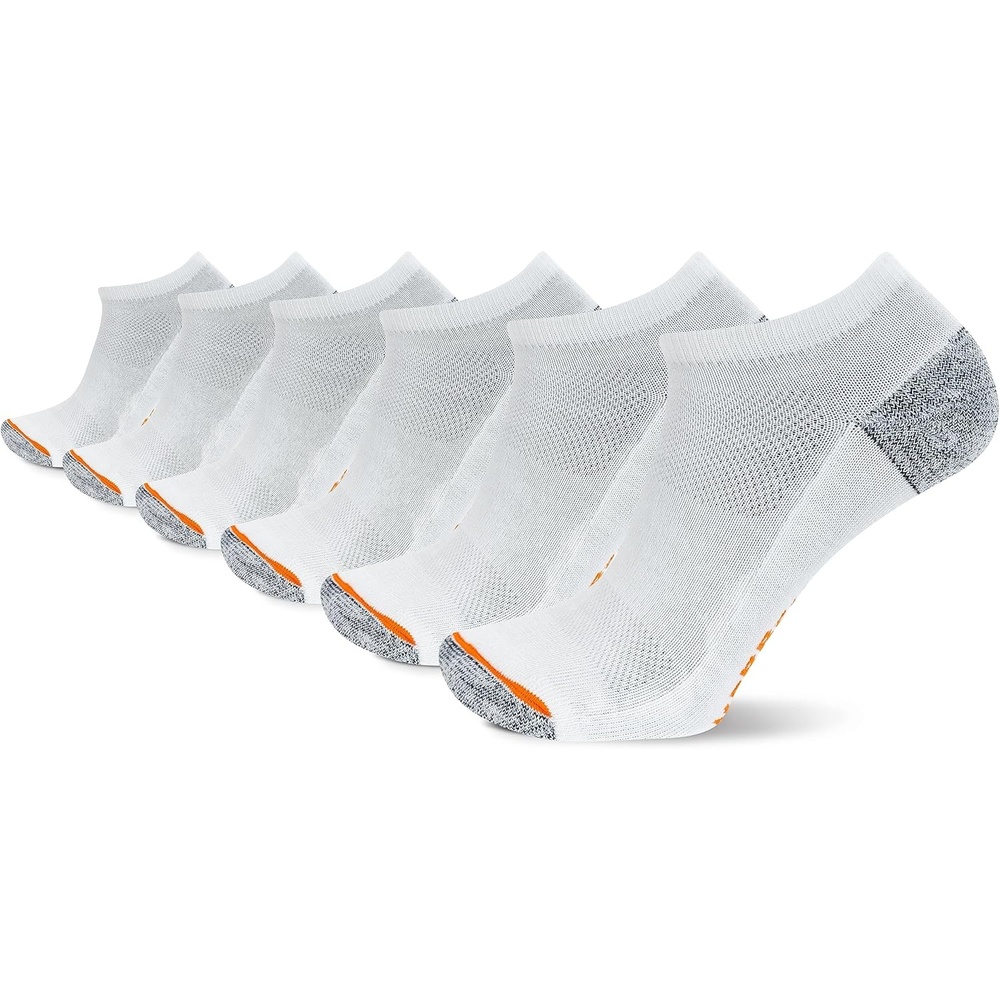 image:imageMerrell Unisex MOAB Speed Lightweight Hiker Sock 6 Pair Pack White SM