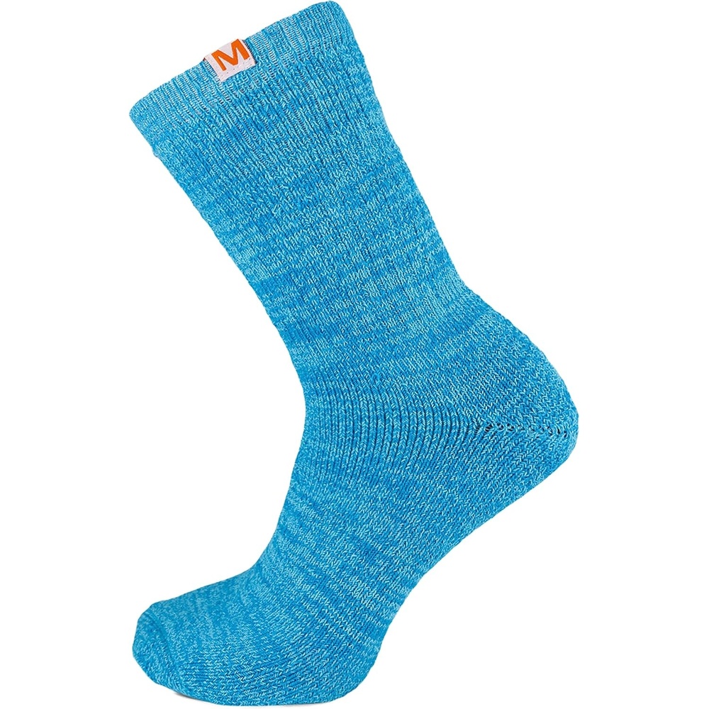 image:imageMerrell Unisex Mens and Womens Cloud Comfort Crew Socks 1 Pair Pack Ultra Soft Cushioned Comfort Work amp Sport RecoveryBlue