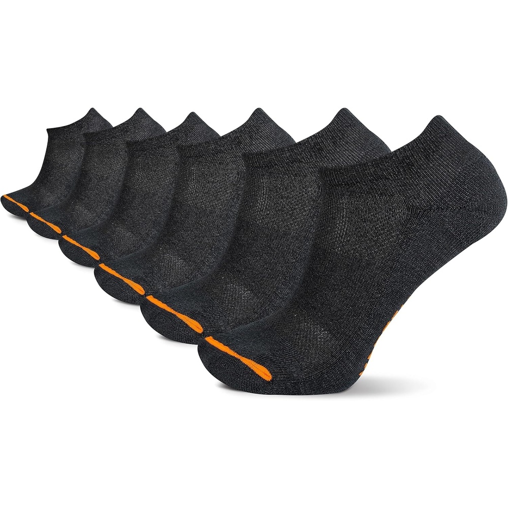 image:imageMerrell Unisex Recycled Cushioned Low Cut Sock 6 Pair Pack Black SM