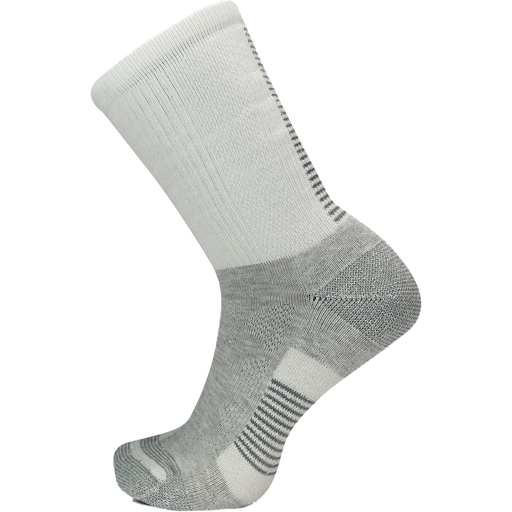 image:imageMerrell mens and womens Moab Speed Lightweight Hiking Crew Socks1 PairUnisex Sustainable Coolmax EcoMade White MediumLarge