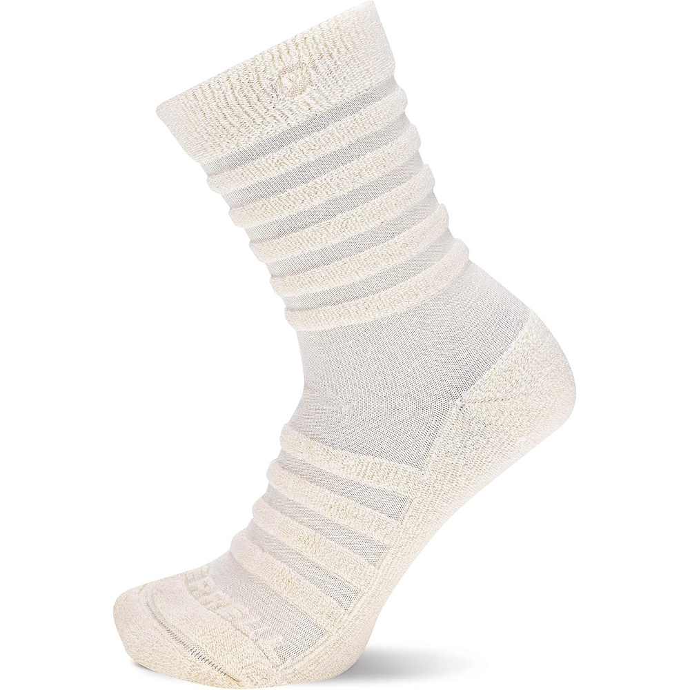 image:imageMerrell unisexadult After Sport Reverse Terry Crew Socks 1 Pair Pack Soft and Cushioned ComfortCream