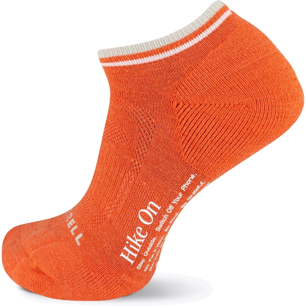 image:imageMerrell womens 1 Pack Zoned Low Cut Light Hiker Hiking Socks OnyxCoral