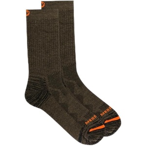 Merrell Elite Work Crew Socks 1-Pair Brown LG-XL (US Men’s 13-15)