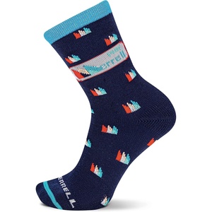 Merrell Men’s Retro Logo Cotton Crew Socks 1 Pair Pack(Navy)
