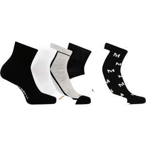 Merrell Unisex Adult Men’s and Women’s Recycled Cushioned Ankle Socks – 6 & 12 Pairs – Hiking Arch Support(Black Assorted (6 Pairs))
