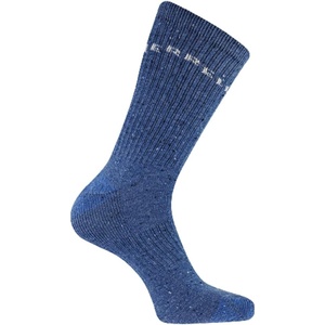 Merrell Unisex-adults Men’s and Women’s Speckled Wool Blend Crew Socks – Unisex Moisture Wicking(Blue)