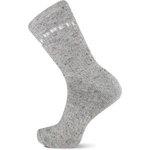 Merrell Unisex-adults Men’s and Women’s Speckled Wool Blend Crew Socks – Unisex Moisture Wicking(Gray)
