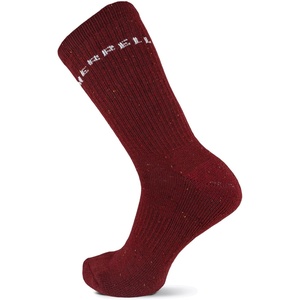 Merrell Unisex-adults Men’s and Women’s Speckled Wool Blend Crew Socks – Unisex Moisture Wicking(Red)