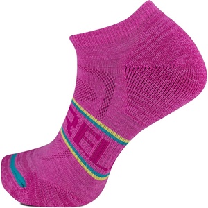 Merrell womens 1 Pack Zoned Low Cut Light Hiker Hiking Socks, Onyx(Pink)